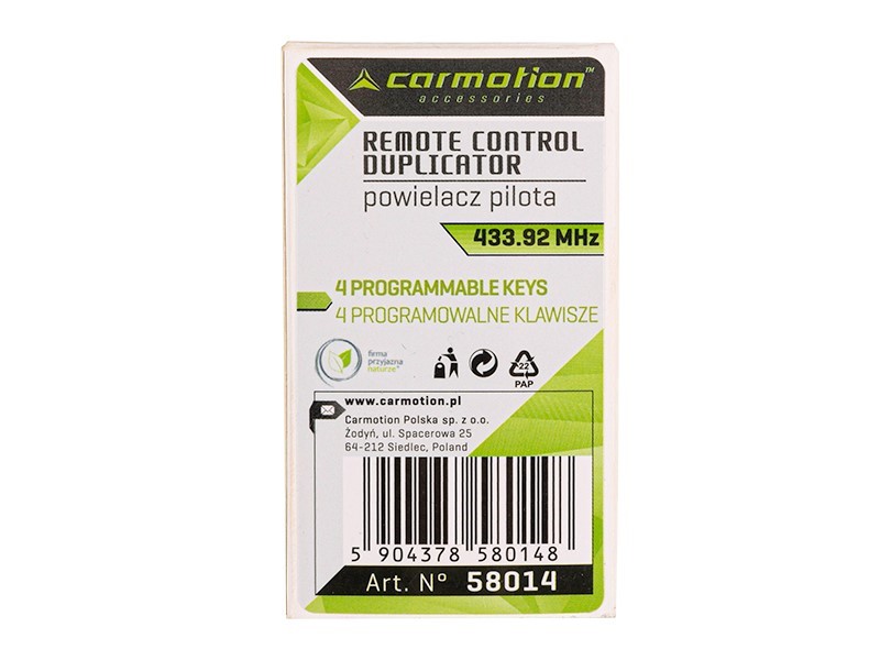 58014 CARMOTION - ZABEZPIECZENIA