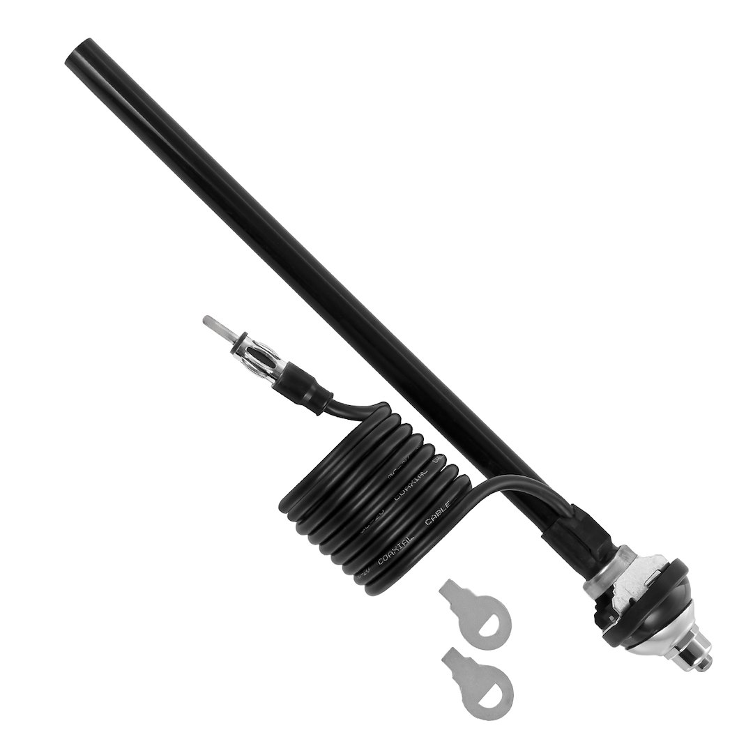 Antena teleskopowa, chrom, przewód 80 cm