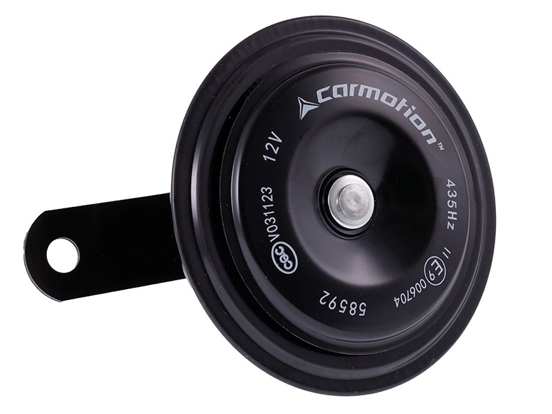 Klakson 12V, 118 dB, średnica 90 mm, homologacja E9