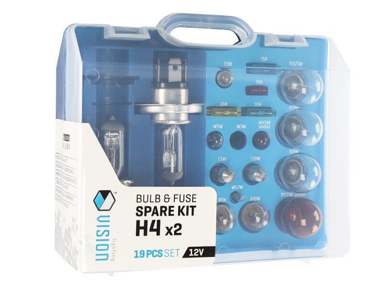 Zasobnik VISION 2x H4 12V + 17 elementów