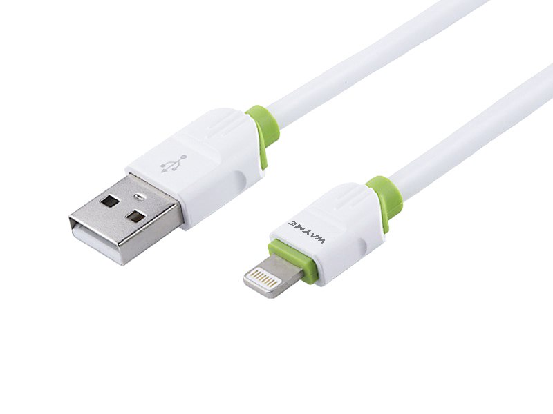 WAYME Kabel do ładowania i synchronizacji, silikonowy okrągły, 100 cm, USB > Lig