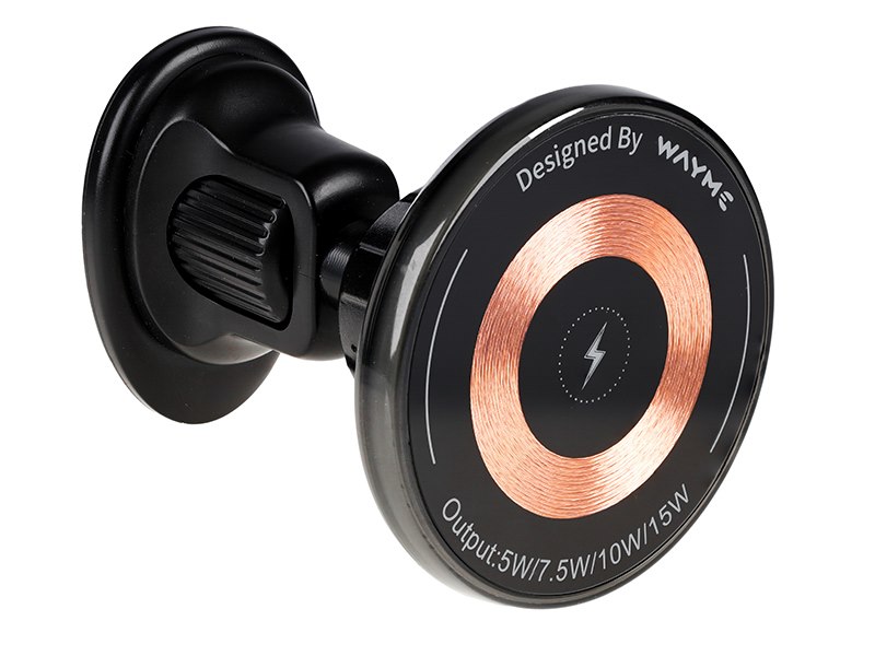 WAYME Uchwyt magnetyczny na wlot powietrza z ładowarką indukcyjną 15W + kabel US