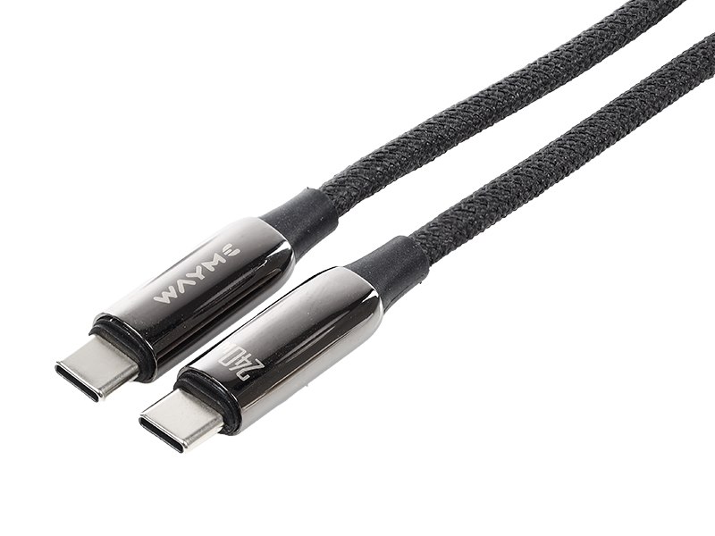 WAYME Kabel do ładowania i synchronizacji, w oplocie z mikrofibry, 100 cm, USB-C