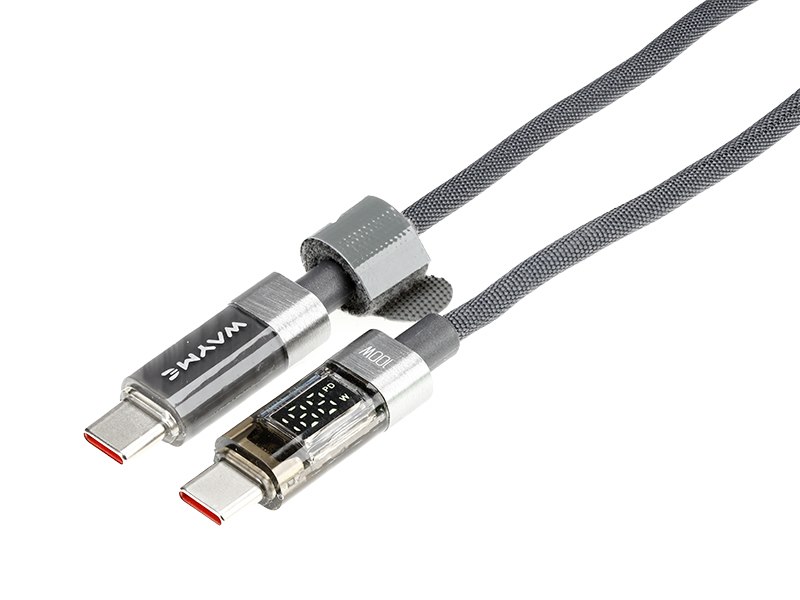 WAYME Kabel do ładowania i synchronizacji, w oplocie z mikrofibry, 100 cm, USB-C