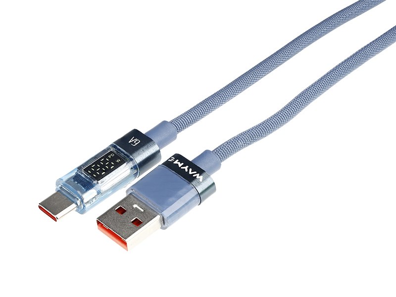 WAYME Kabel do ładowania i synchronizacji, w oplocie z mikrofibry, 100 cm, USB >