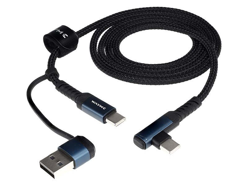 WAYME Kabel do ładowania i synchronizacji, w oplocie z mikrofibry, 100 cm, USB /