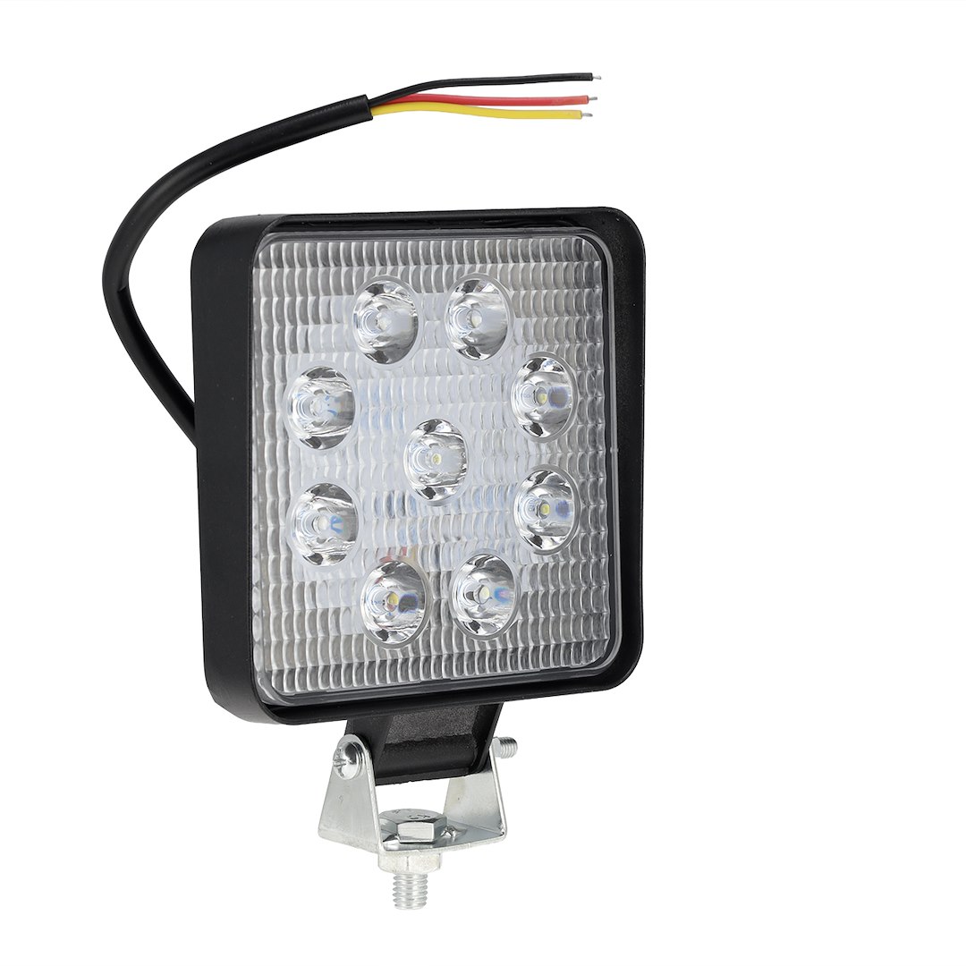 Lampa robocza 12/24V, 9x3W, 9 diod CREE dł. 117  szer. 45 wys. 117 mm
