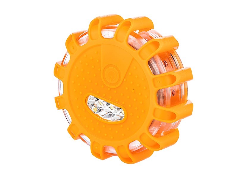Lampa - flara ostrzegawcza 12 LED + 3 LED, mocowana na magnes i hak, zasilanie 3
