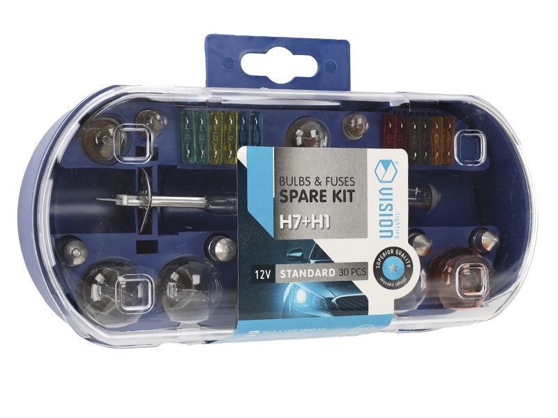 Zasobnik VISION H7 12V 55W + H1 12V 55W + 28 elementów