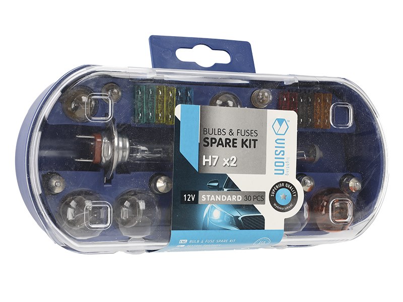 Zasobnik VISION 2x H7 12V 60/55W + 28 elementów