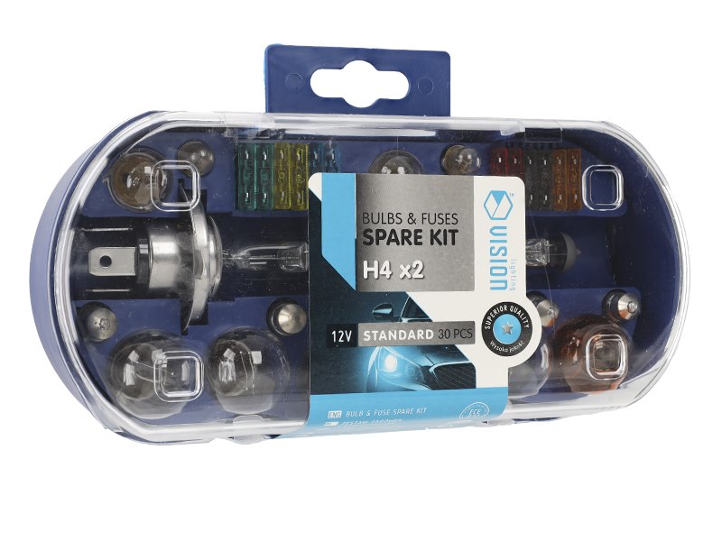 Zasobnik VISION 2x H4 12V 60/55W + 28 elementów