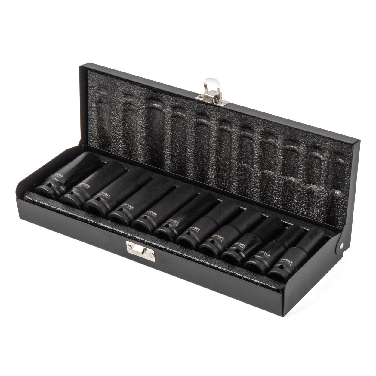Zestaw długich nasadek udarowych zestaw 10–24 mm L 78 mm 11el. AMIO-05074