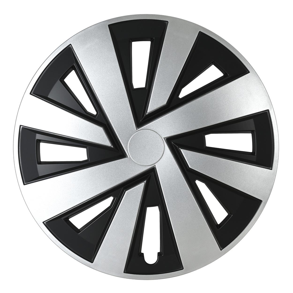 Kołpak samochodowy PLUTON 15" cali srebrno-czarny