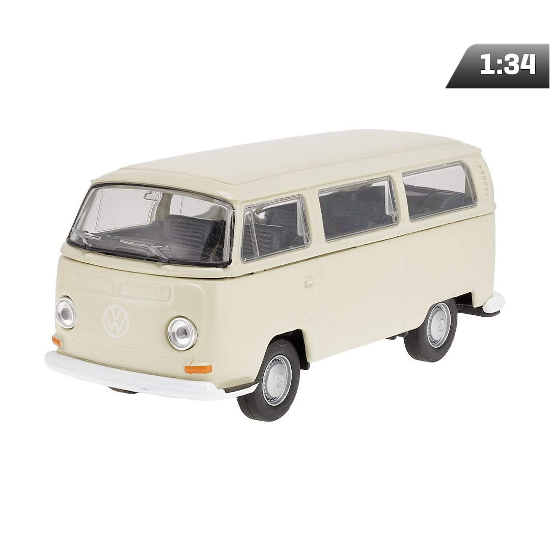 Model 1:34, 1972 Volkswagen Bus T2, kremowy